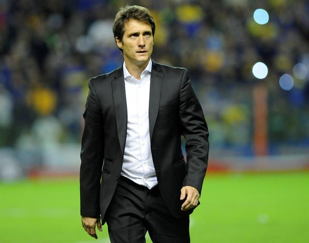 El técnico de Boca Juniors analizó el encuentro ante Godoy Cruz. EFE/Archivo