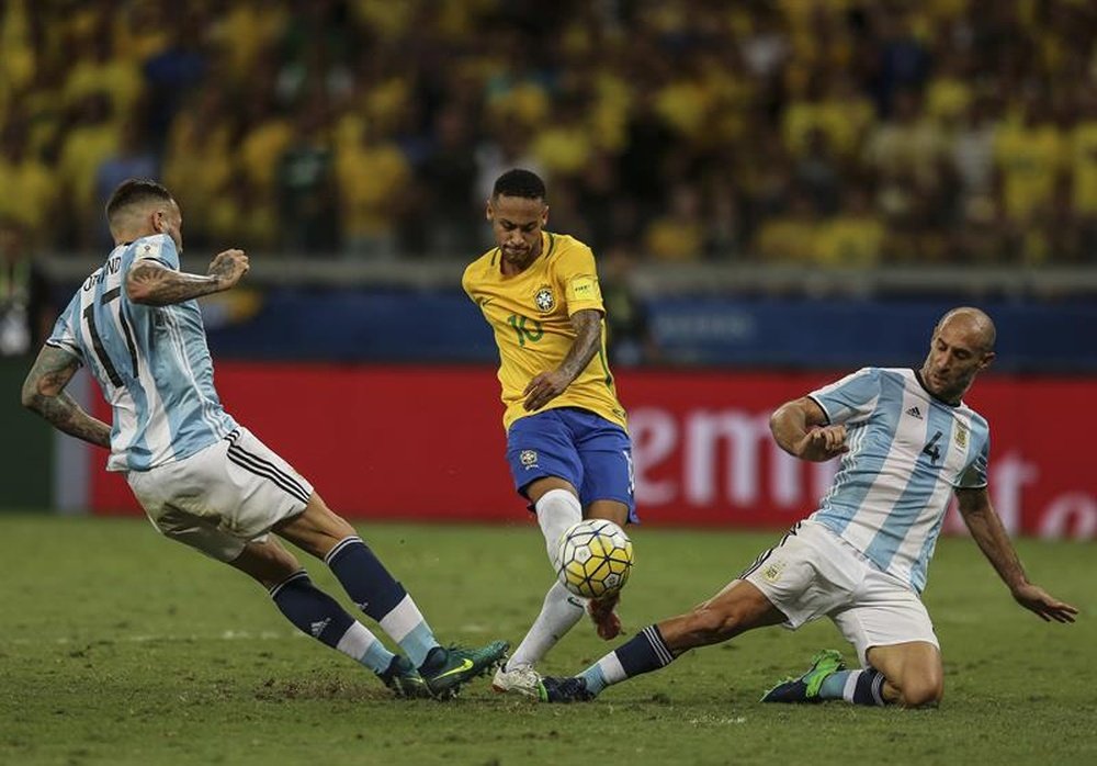 La Selección Brasileña no dio ninguna opción a Argentina. EFE