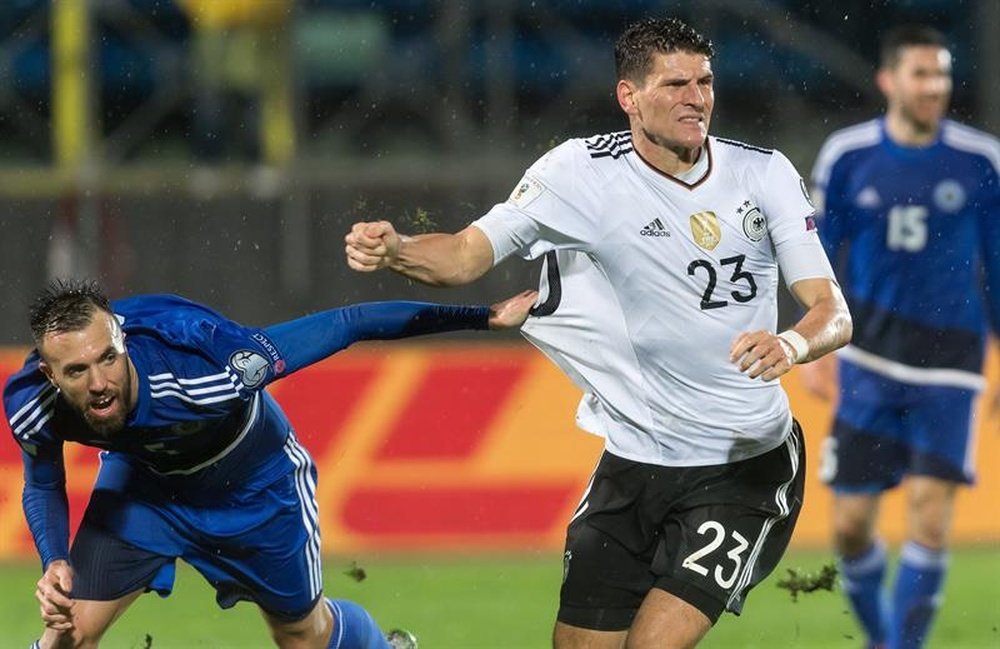 Gomez during a Germany match. AFP