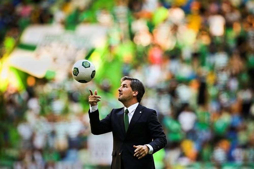 Bruno de Carvalho, presidente do Sporting CP, anuncia sua candidatura à reeleição. EFE/Archivo