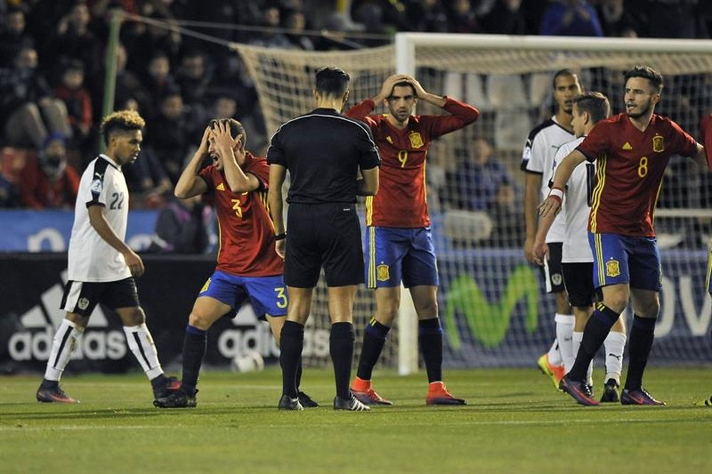 Los jugadores de España siempre confiaron en la clasificación. EFE