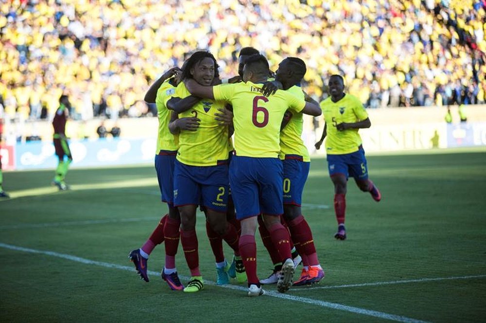 La Selección de Ecuador remontó el tanto de Andino. EFE