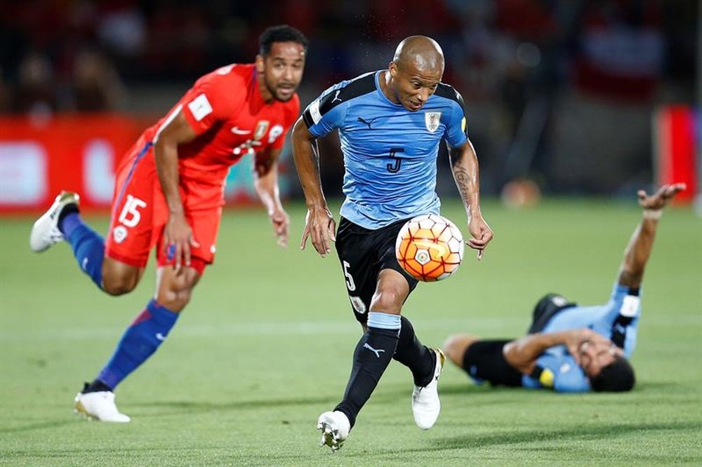 El centrocampista uruguayo valoró el partido del equipo ante Egipto. EFE
