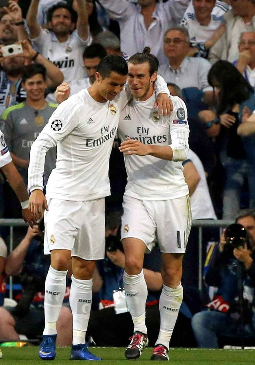 Cristiano e Bale lideram o ataque do Real Madrid junto Benzema. EFE/Arquivo