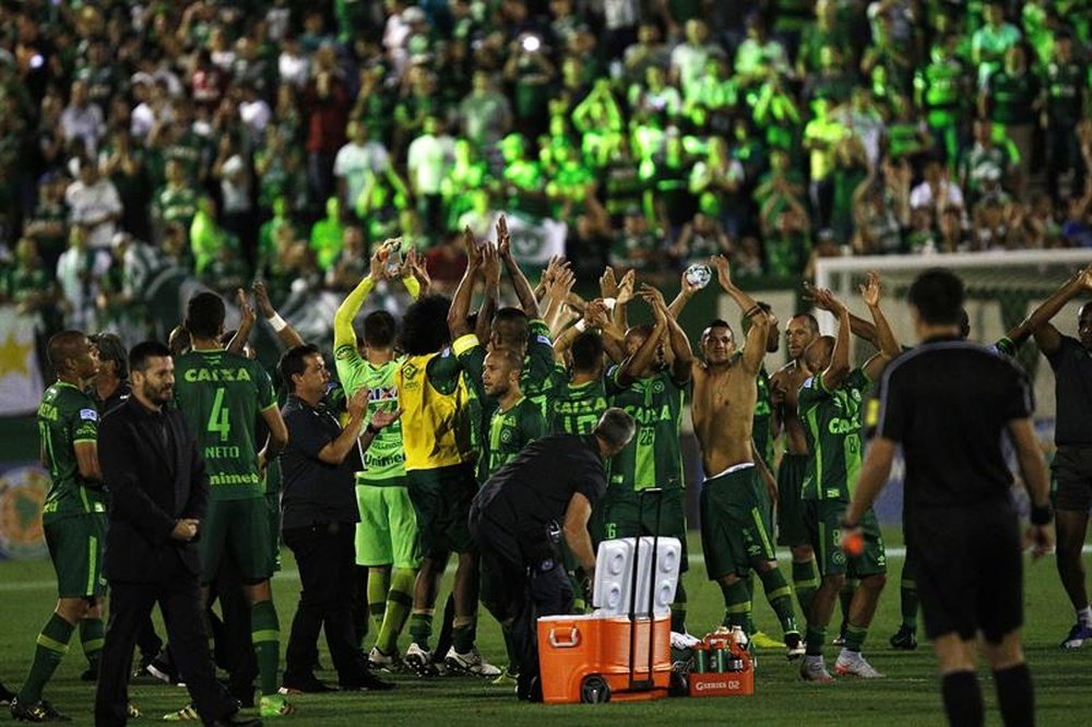 Chapecoense había regresado desde el fondo del fútbol brasileño hasta la máxima categoría. EFE