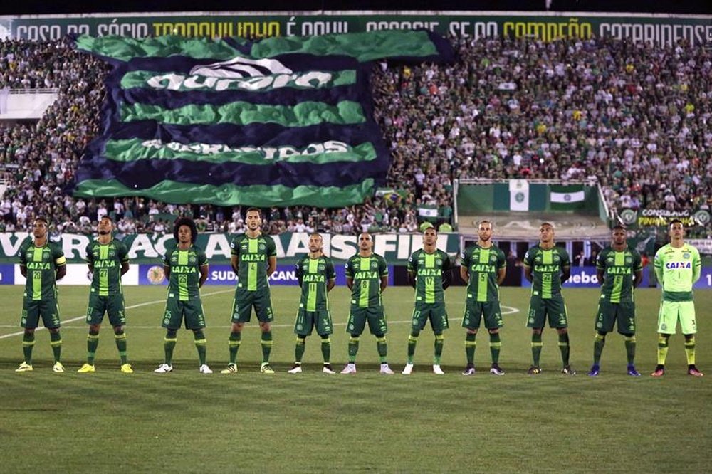 The plane that Chapecoense players were travelling on crashed, causing the loss of 76 lives. AFP