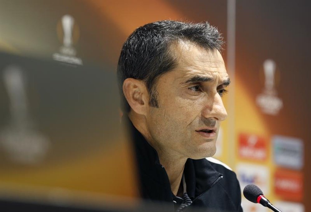 Valverde quiere que su Athletic haga un buen partido ante el Rapid. EFE