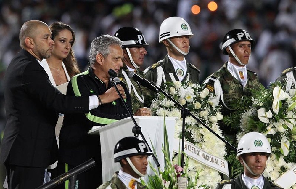 Reinaldo Rueda, diretor do Atlético Nacional, se mostrou feliz com a decisão da CONMEBOL. EFE