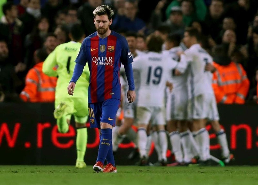 Messi no ha marcado en los últimos seis partidos y sólo ha dado una asistencia. AFP
