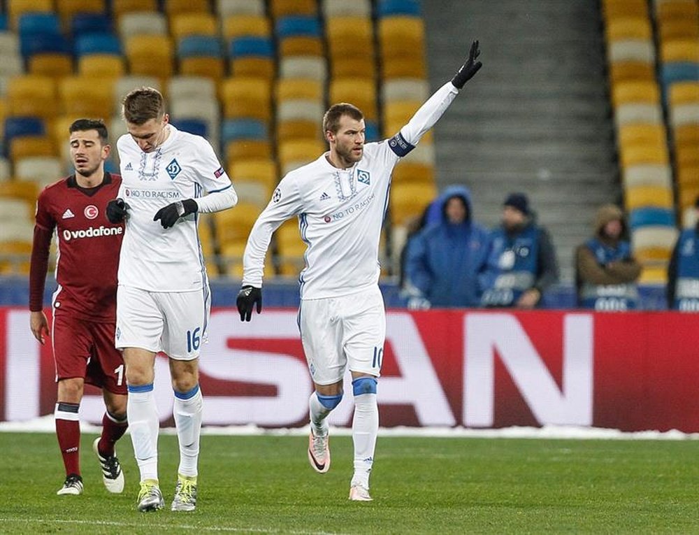 El Dinamo de Kiev ha dejado casi resuelto su pase al 'play off' de acceso a la fase de grupos. EFE