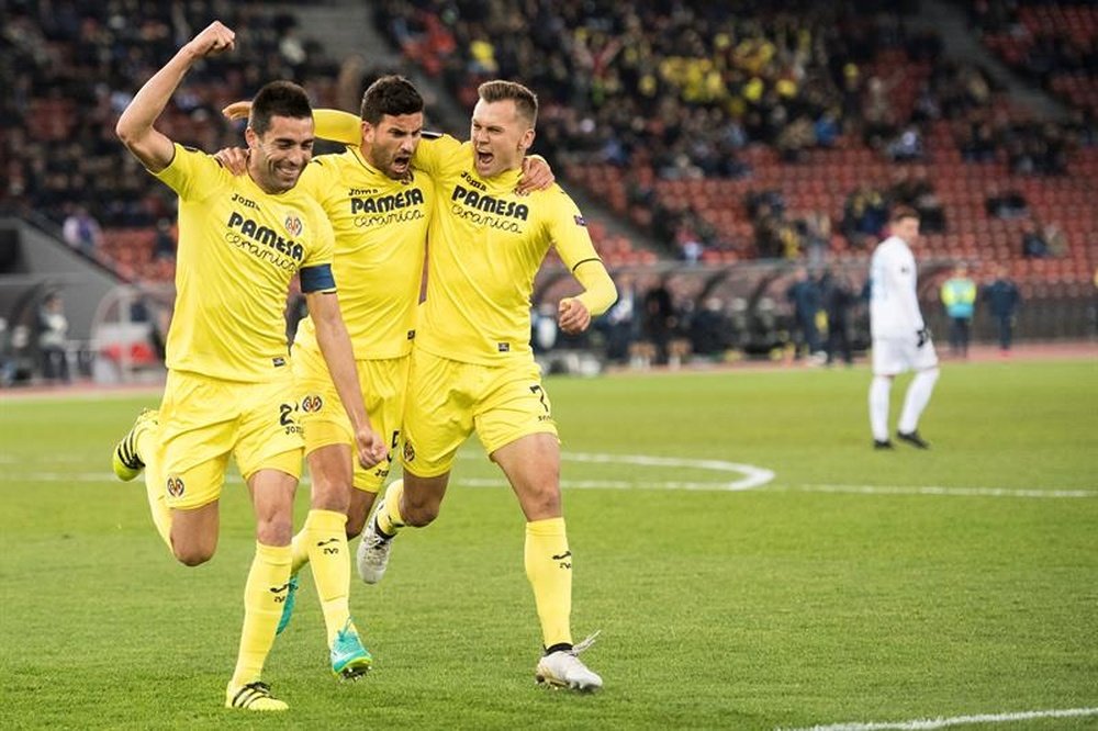 El Villarreal accedió a los dieciseisavos de la Europa League como segundo de grupo. EFE/Archivo