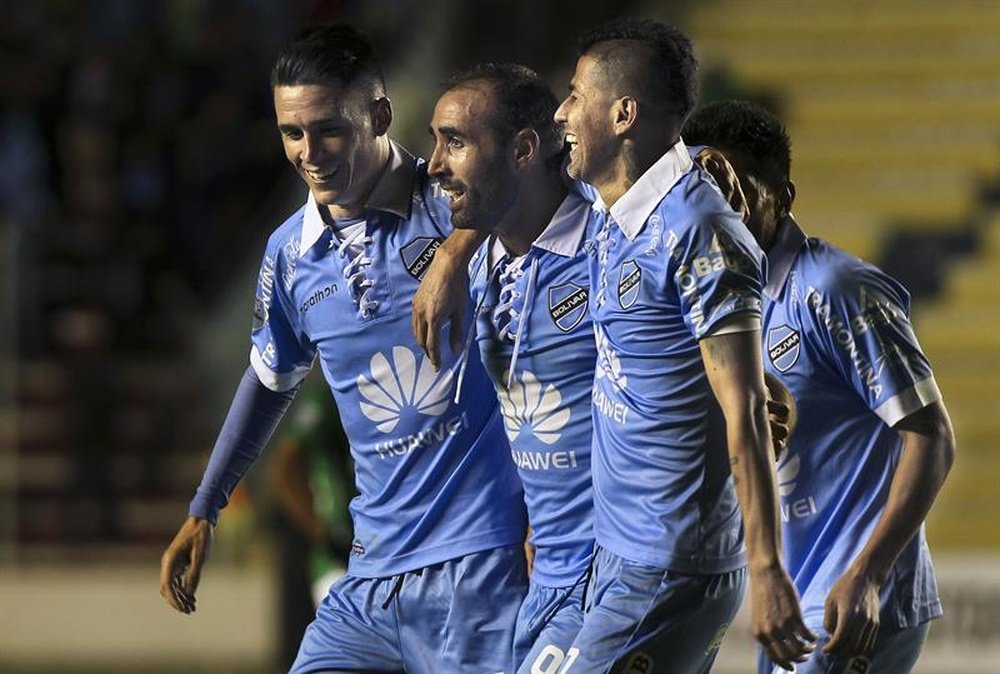 José Luis Sánchez Capdevila juega desde el año 2013 en el club Bolívar. EFE