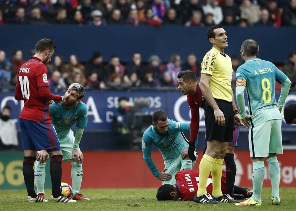 Roberto Torres ha reconocido la situación delicada que vive Osasuna. EFE