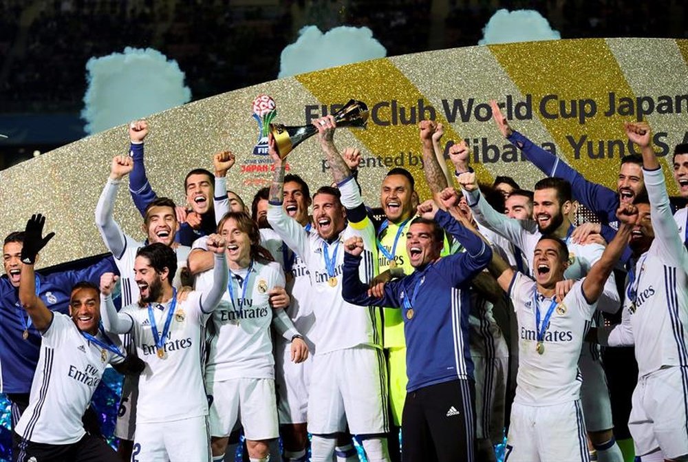 Real Madrid procura o segundo Mundial de Clubes consecutivo. EFE