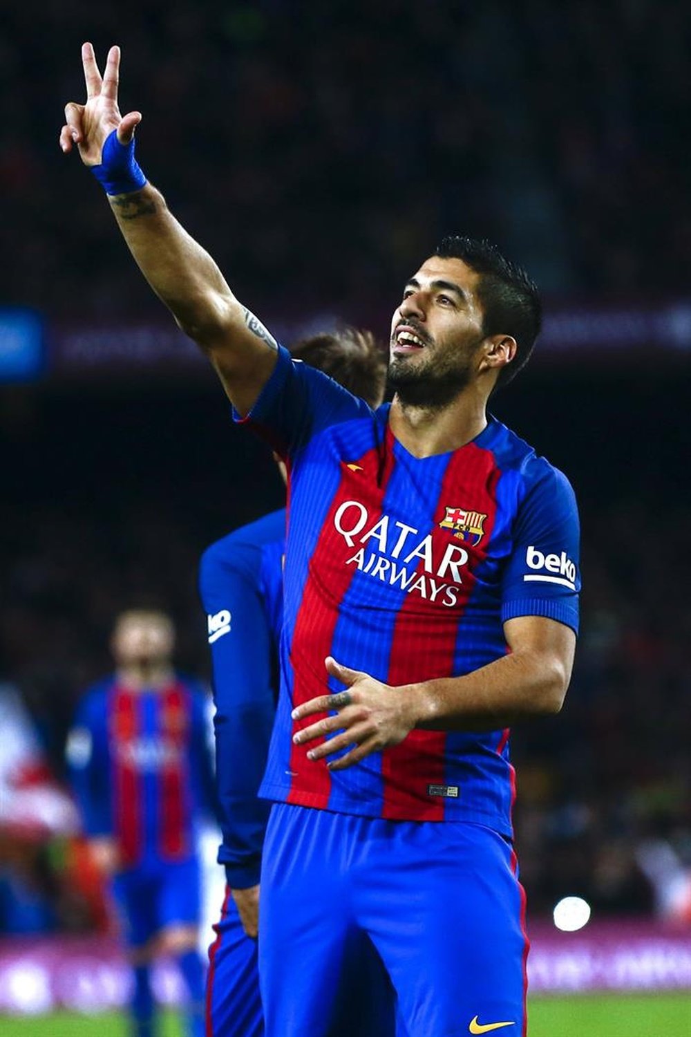 O atacante uruguaio Luis Suárez tem marcado até o momento 99 gols com o Barça. EFE