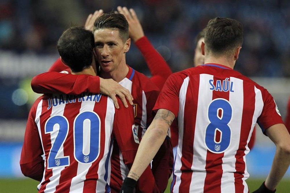 Fernando Torres a joué son 300ème match de Liga avec l'Atleti. EFE