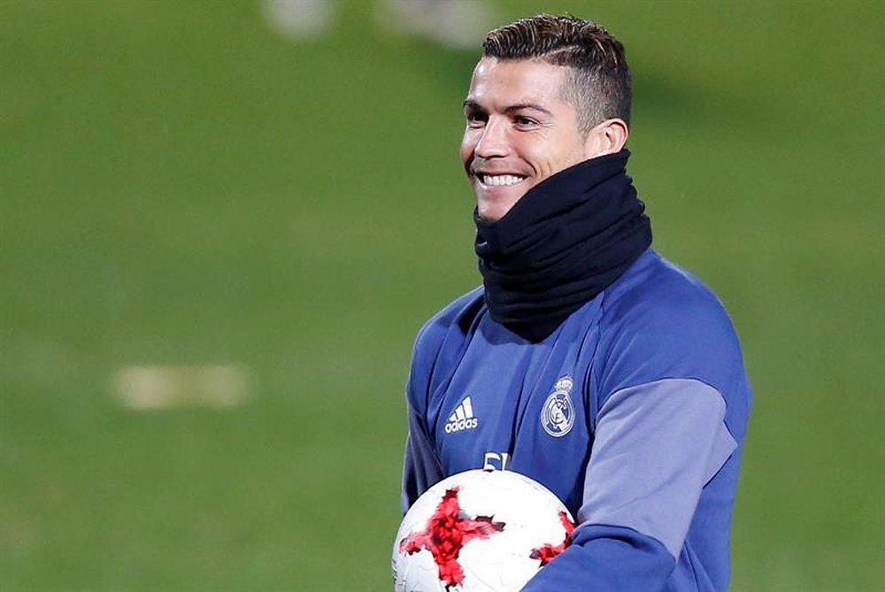 Ronaldo during the training EFE/Archivo