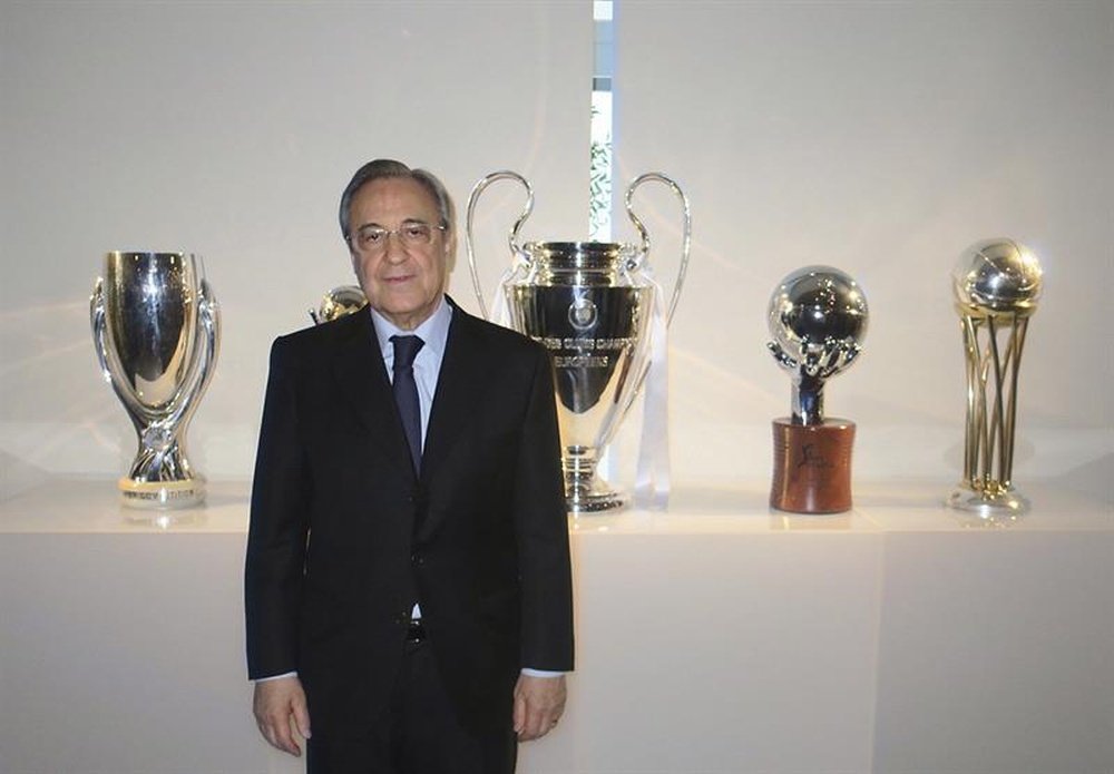 Florentino Pérez a fêté son 500ème match comme président du Real. EFE