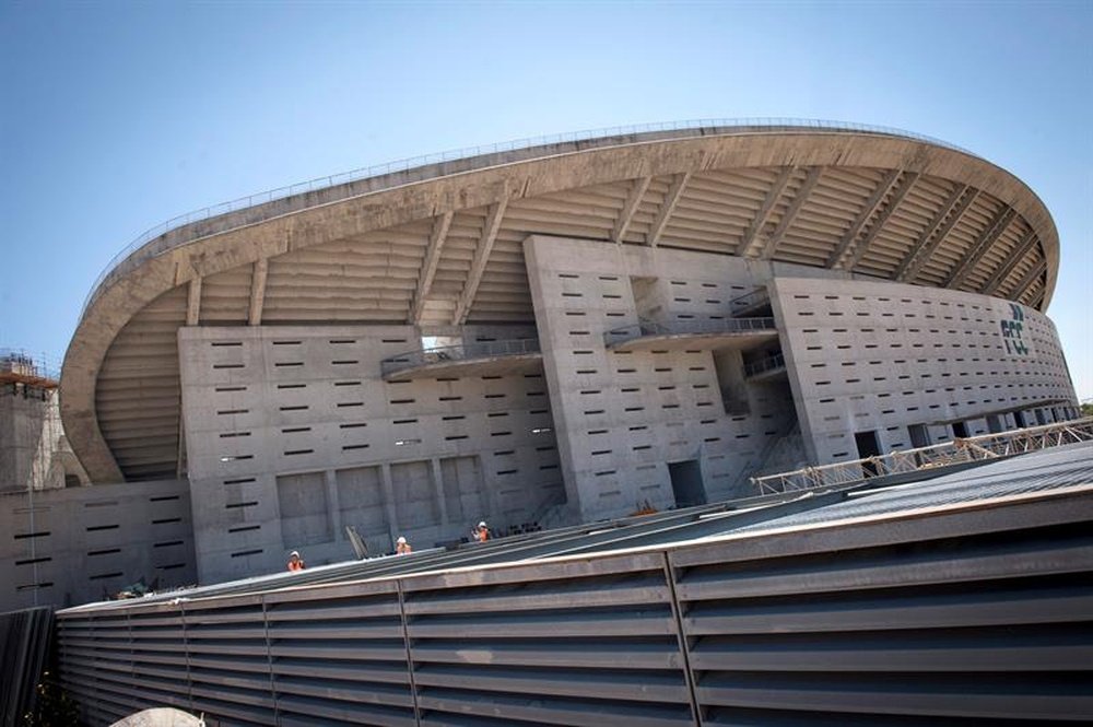 Vista de las obras en el estadio de La Peineta. EFE/Archivo