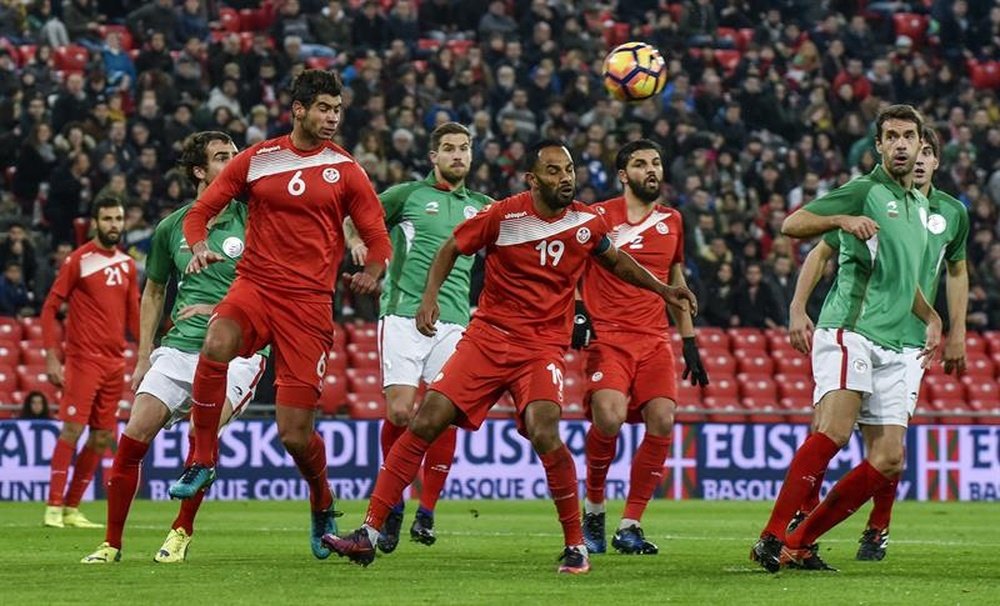 La selección de Euskadi se impuso con claridad a Túnez. EFE