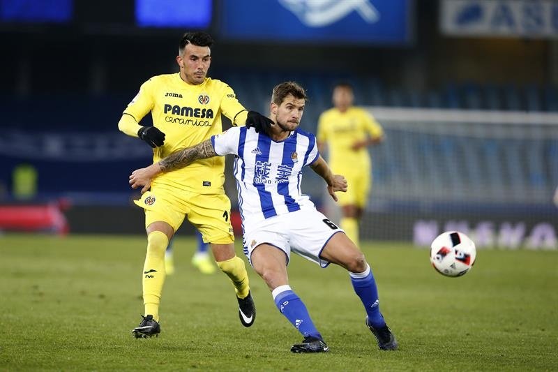 Real Sociedad y Villarreal disputaron un encuentro entretenidísimo. EFE