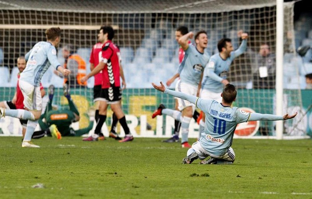 El Celta de Vigo consiguió los tres puntos a un minuto del final. EFE/Archivo