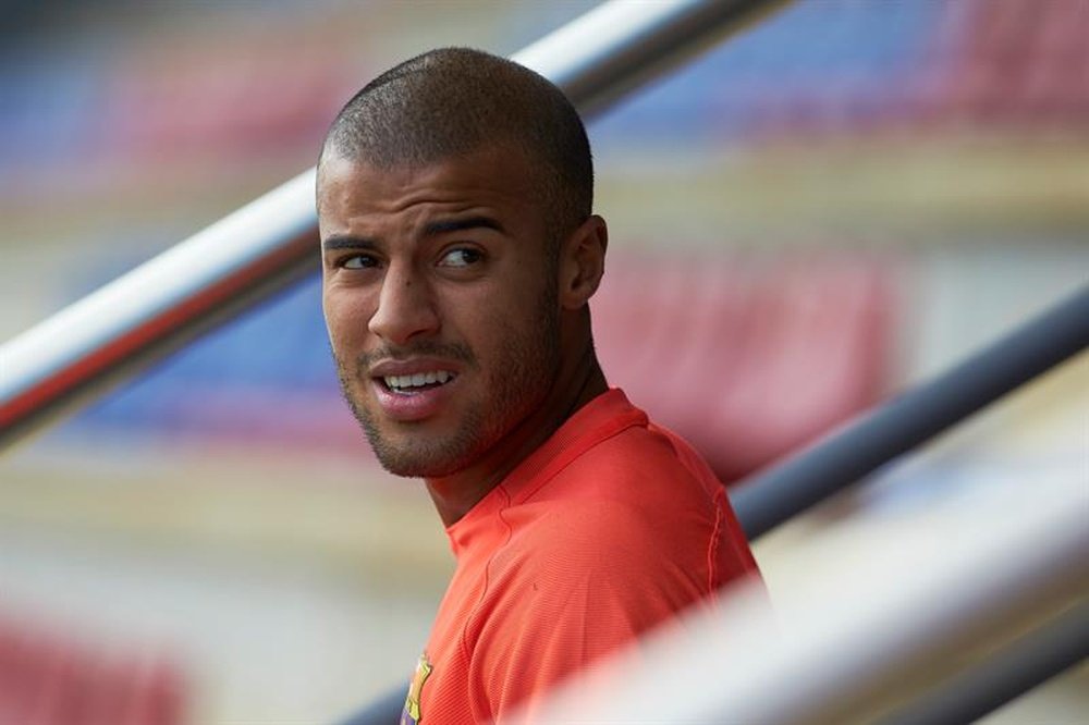 Rafinha n'a pas pu finir le match contre Grenade. EFE