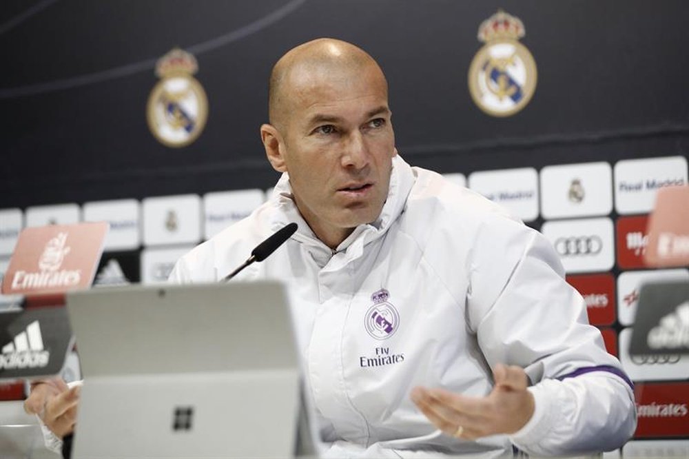 O técnico do Real Madrid não se mostrou preocupado pela situação do clube. EFE