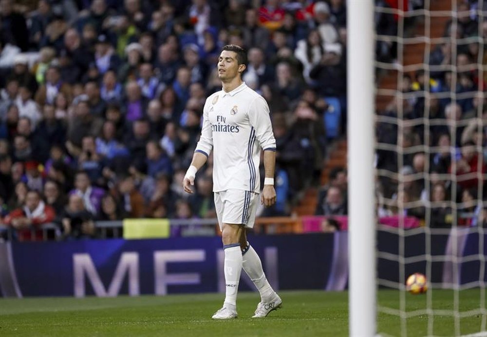 Cristiano Ronaldo no ha tenido la mejor tarde ante el Málaga. EFE/Archivo