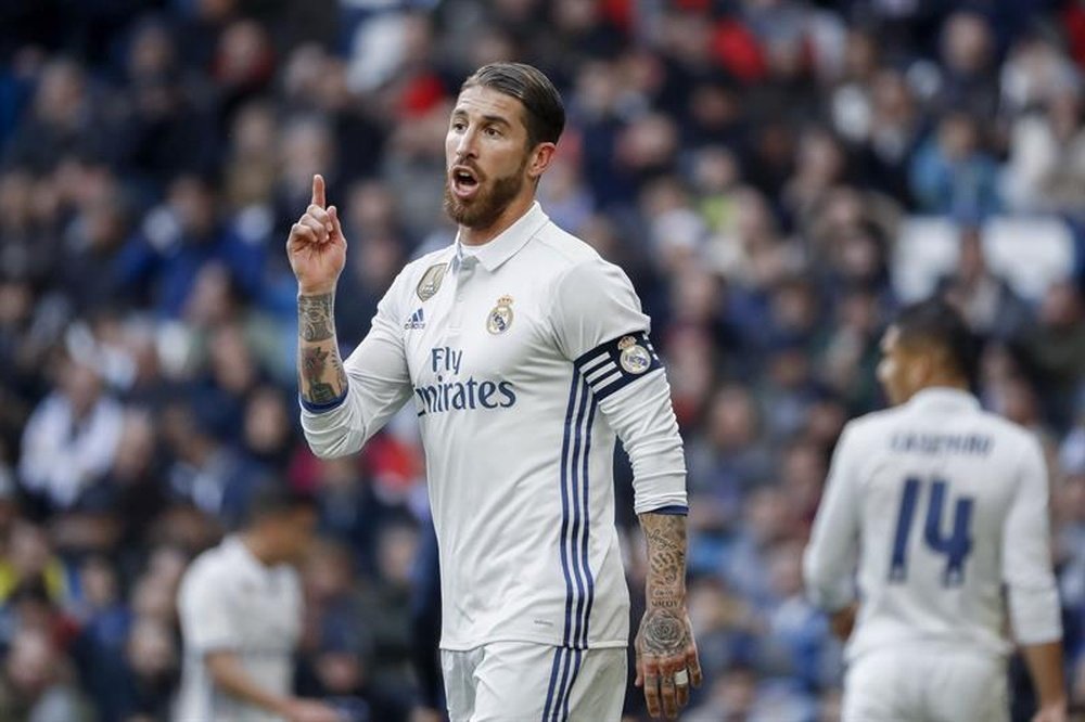Ramos anotó el segundo del Madrid para todos, menos para la UEFA. EFE/Archivo