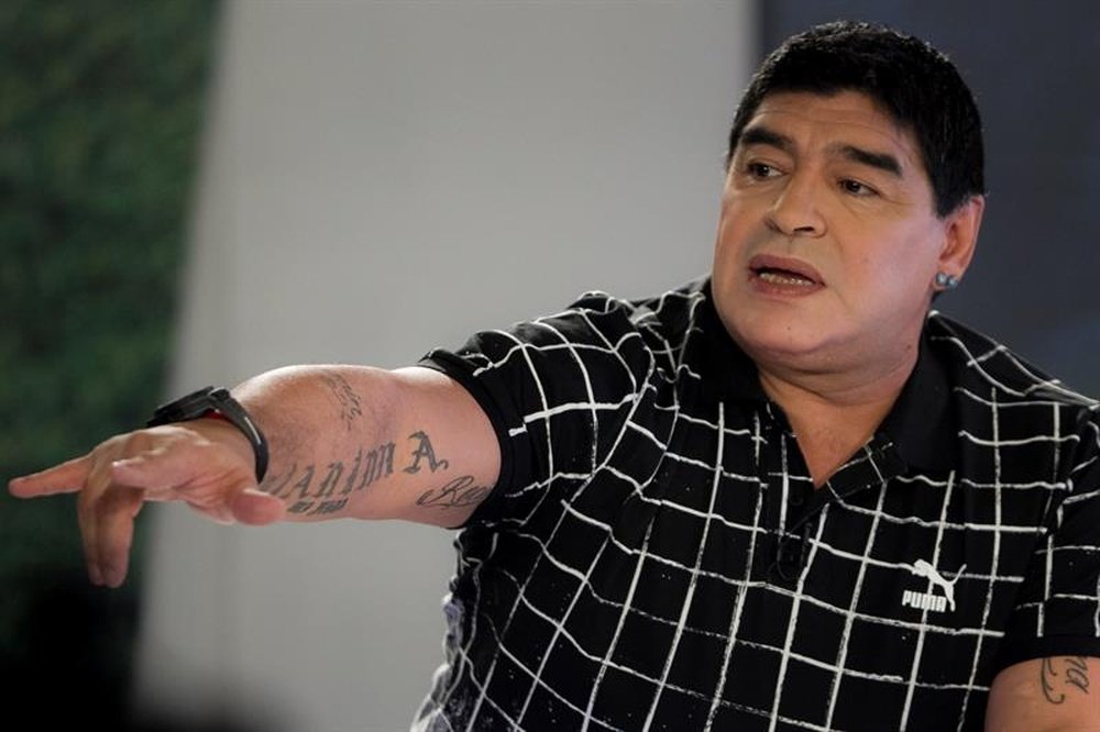 El exjugador de fútbol argentino, Diego Maradona. EFE/Archivo