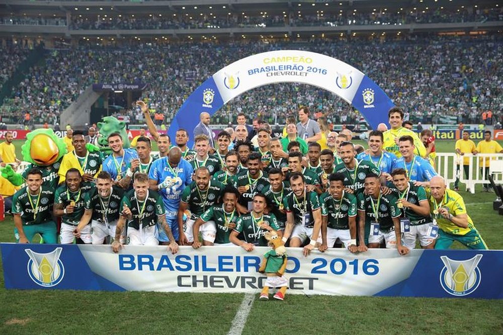 Jugadores de Palmeiras. EFE/Archivo