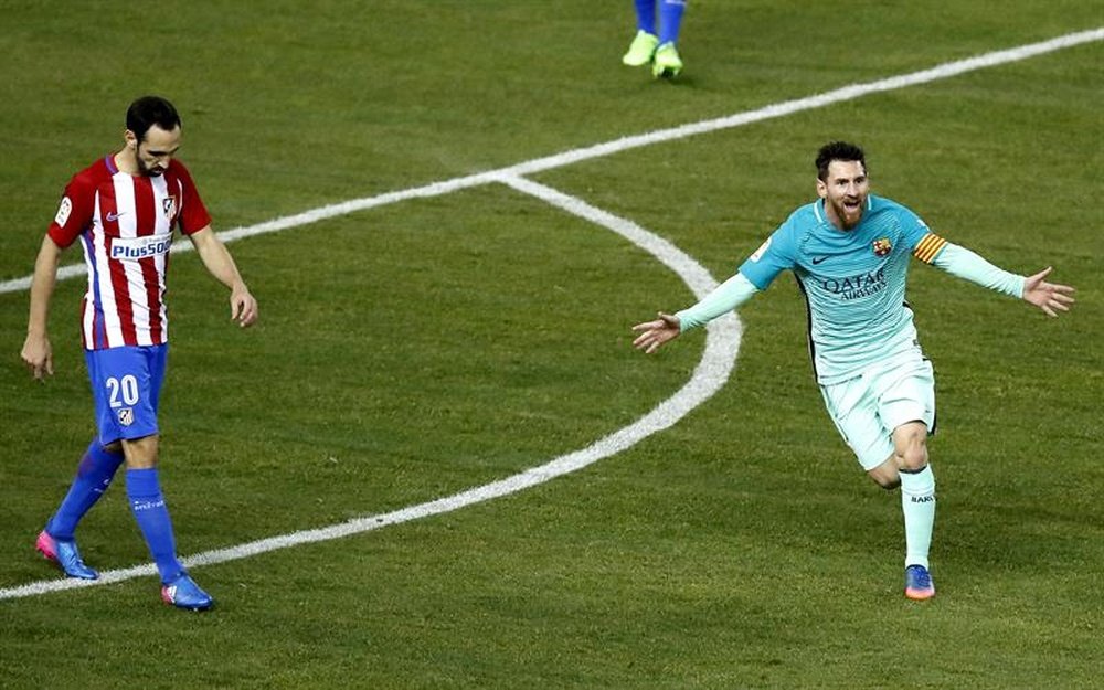 Messi a fait un match exceptionnel face à l'Atlético. EFE