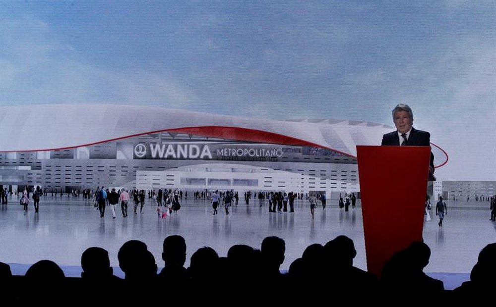 El Wanda Metropolitano podría albergar la Champions en su tercer año de vida. EFE