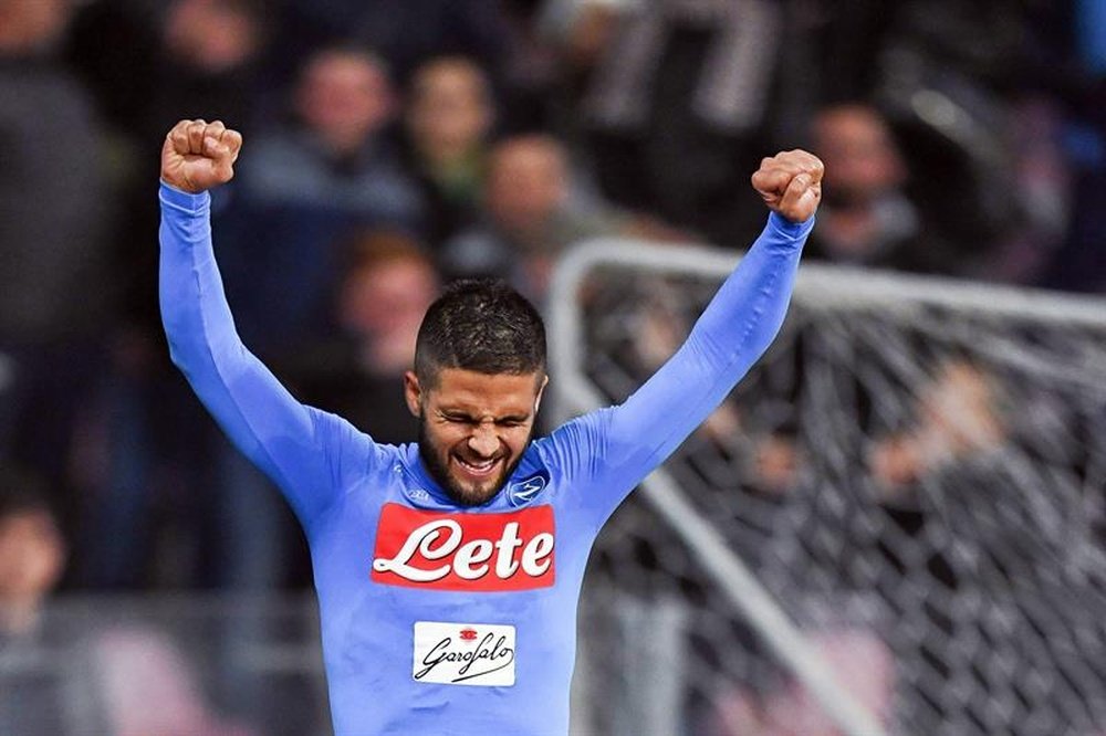Lorenzo Insigne: a possible target of Chelsea. EFE/Archivo