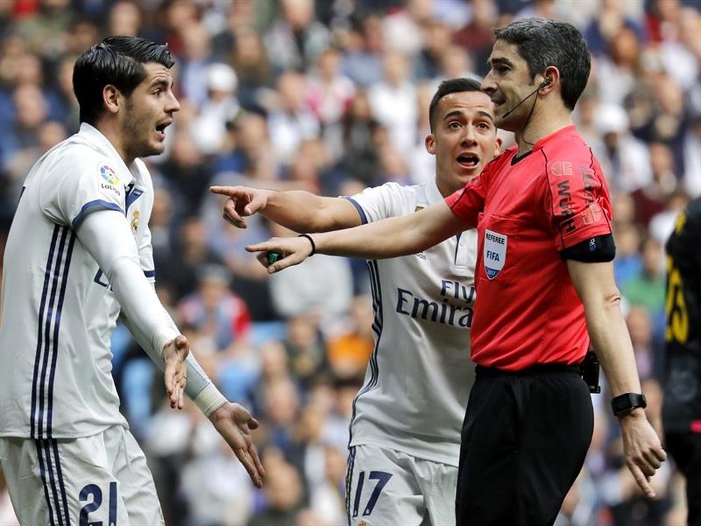Morata vio cómo le anulaban tres tantos ante Las Palmas. EFE