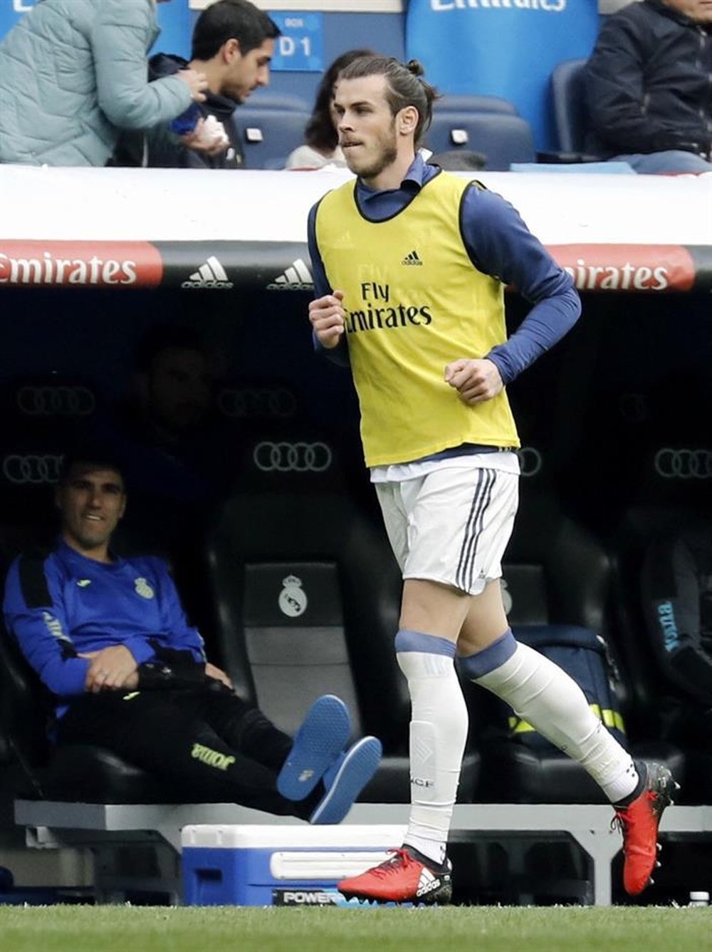 Bale reapareció ante el Espanyol, tras casi 100 días de baja. EFE