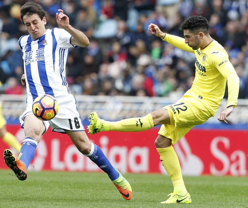 El Villarreal se llevó los tres puntos de Anoeta ante una Real Sociedad que mereció más. EFE