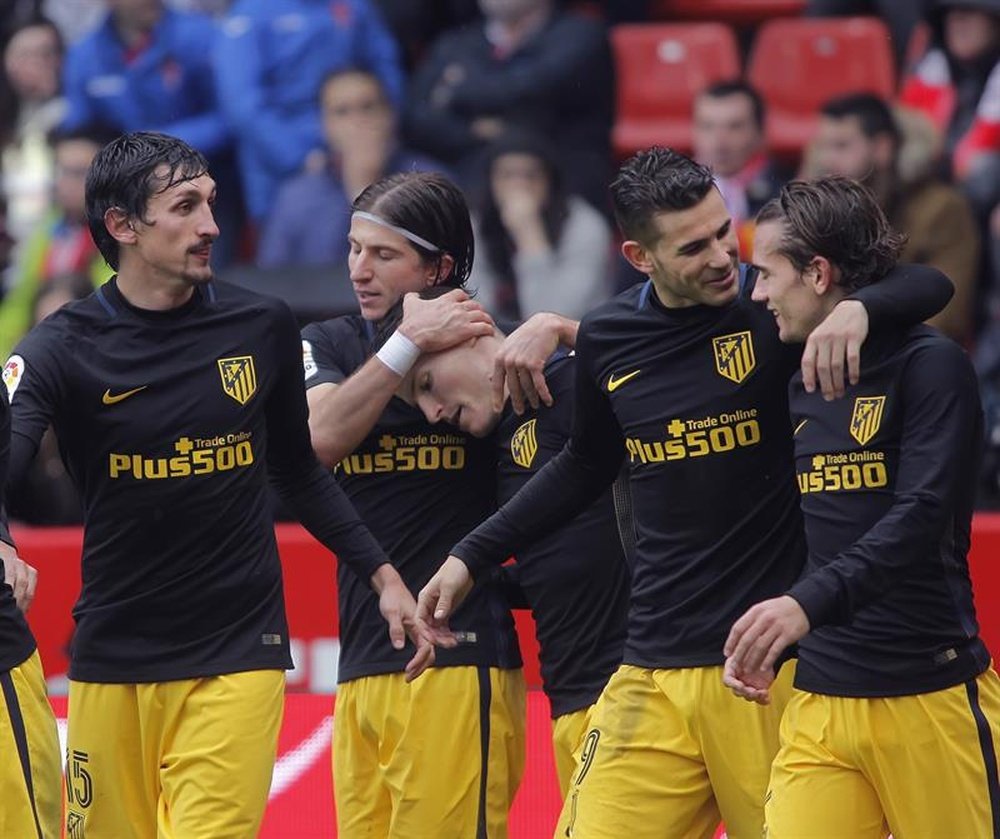 El Atlético volverá a vestir de amarillo. EFE