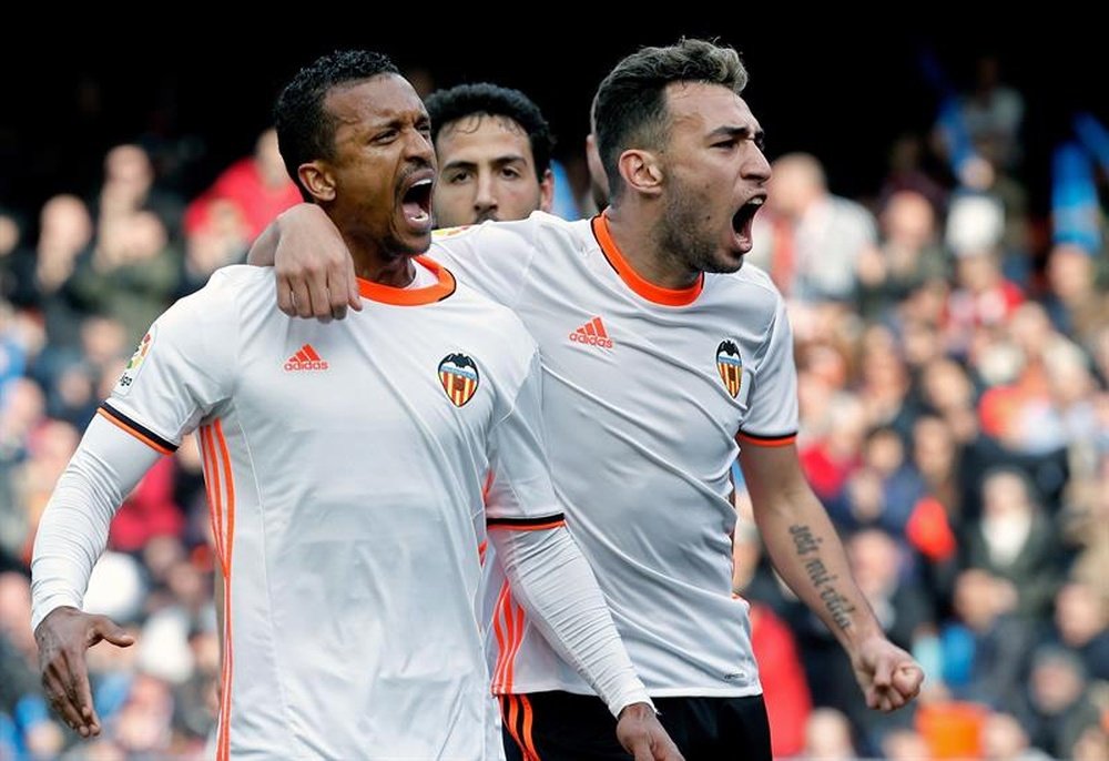 Nani y Zaza fueron los goleadores del Valencia. EFE