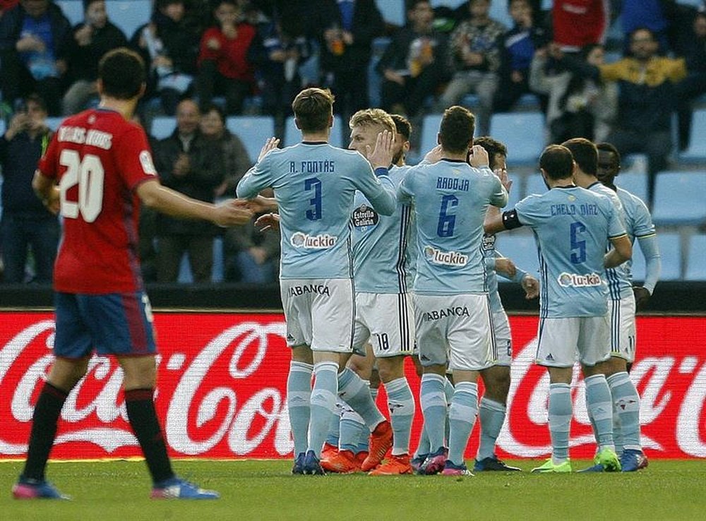 Hasta 16 futbolistas del Celta han marcado en lo que va de Liga. EFE