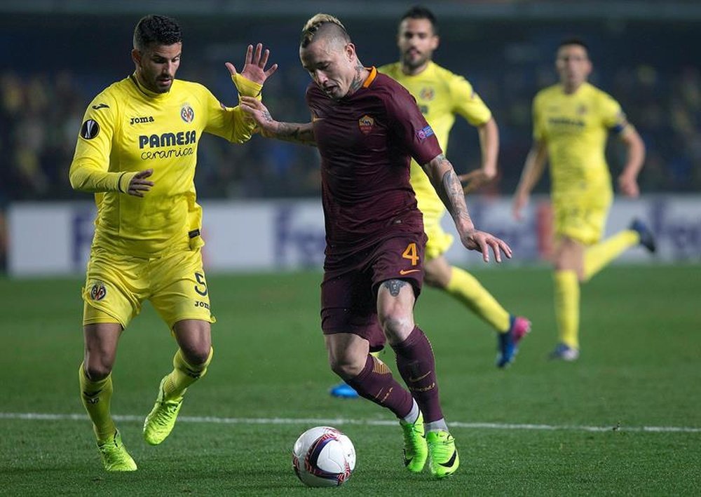 El Villarreal tiene casi imposible remontar en Roma el 0-4 de la ida. EFE/Archivo