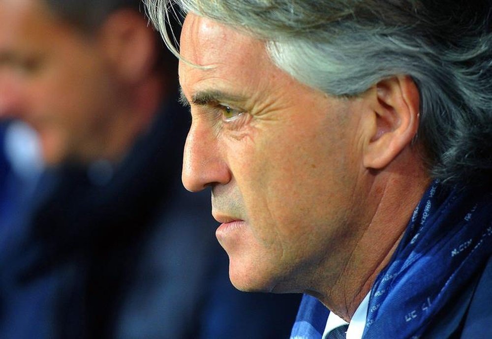 Mancini on replacing Ranieri. EFE/Archive
