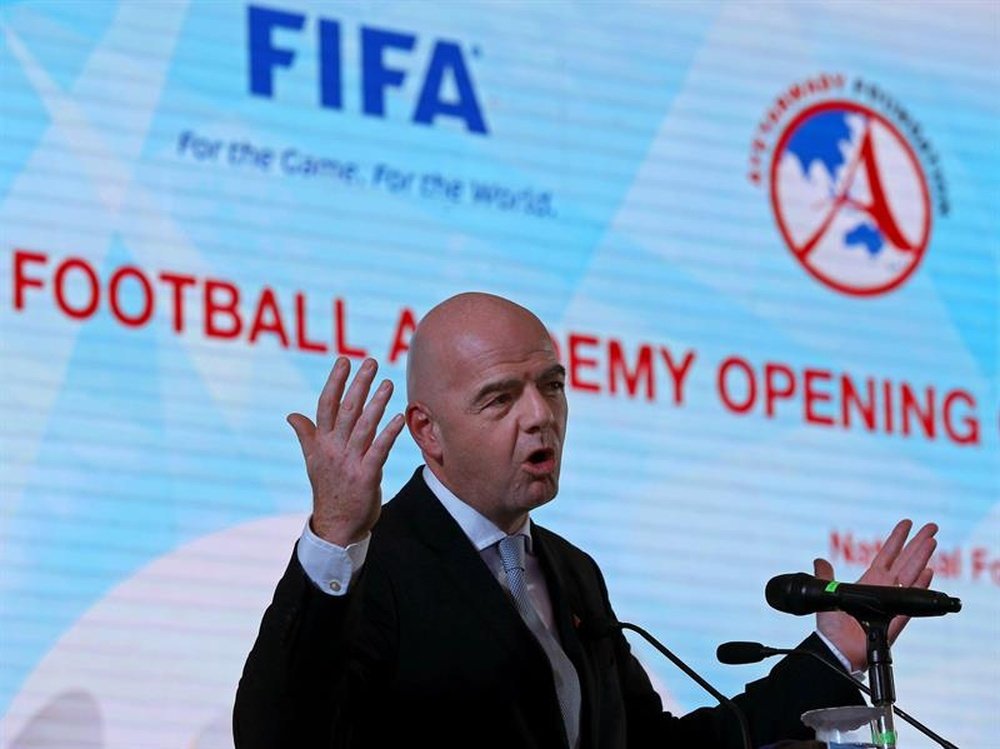 Infantino fue elegido presidente de la FIFA después de una época convulsa. EFE