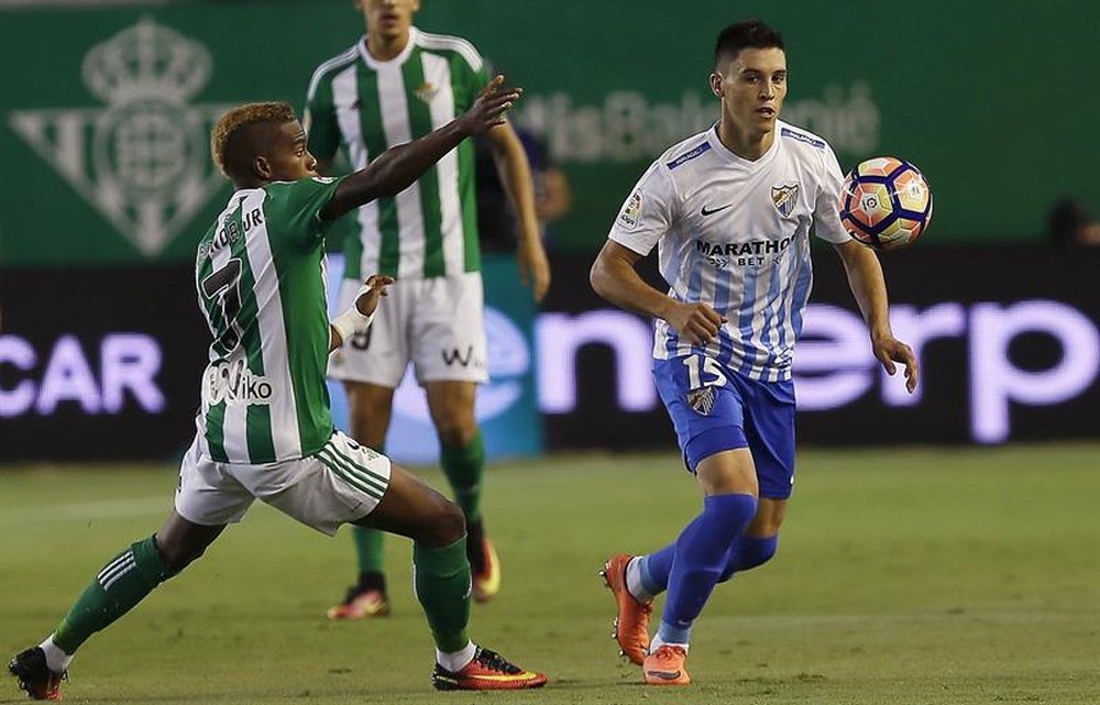 Málaga y Betis quieren olvidar sus derrotas en el derbi andaluz de La Rosaleda. EFE