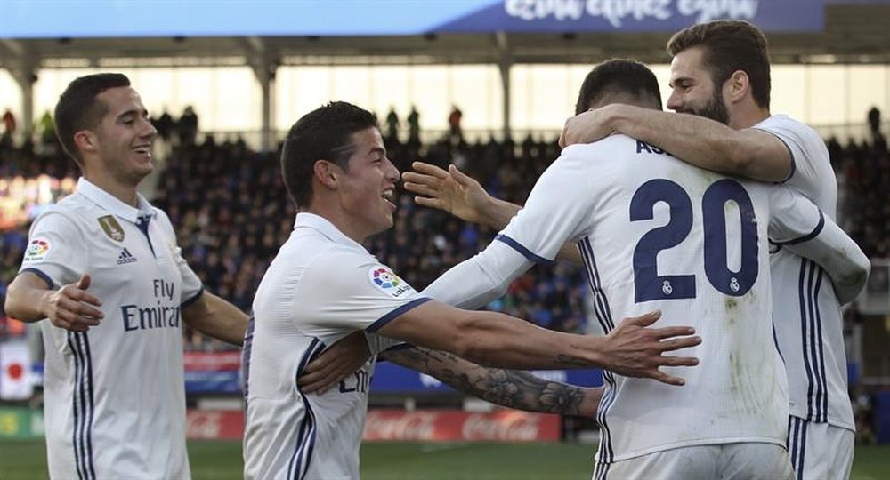 El Real Madrid mostró su mejor versión ante el Eibar. EFE