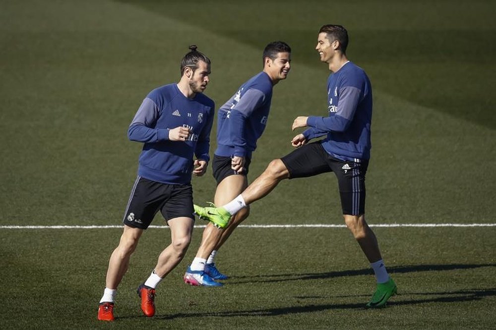 Ronaldo prepares for the second leg of the Champions League round of 16 tie against Napoli. AFP