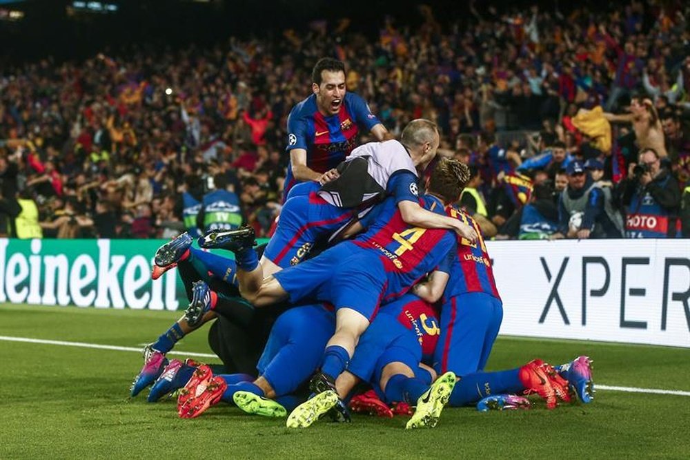 El Barcelona entra en la historia de las remontadas. AFP