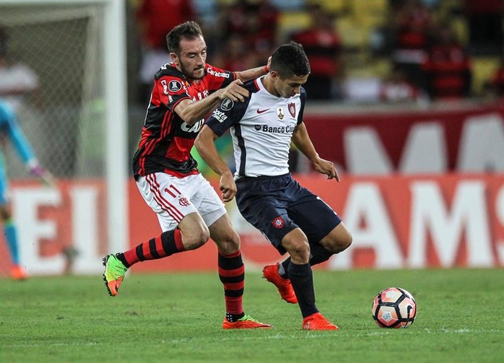San Lorenzo viene de caer duramente ante Flamengo. EFE