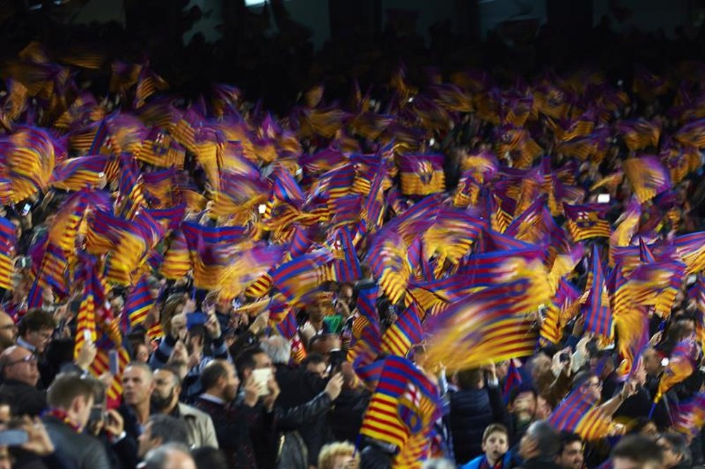 Les supporters du Barça rendront hommage à Luis Enrique. EFE